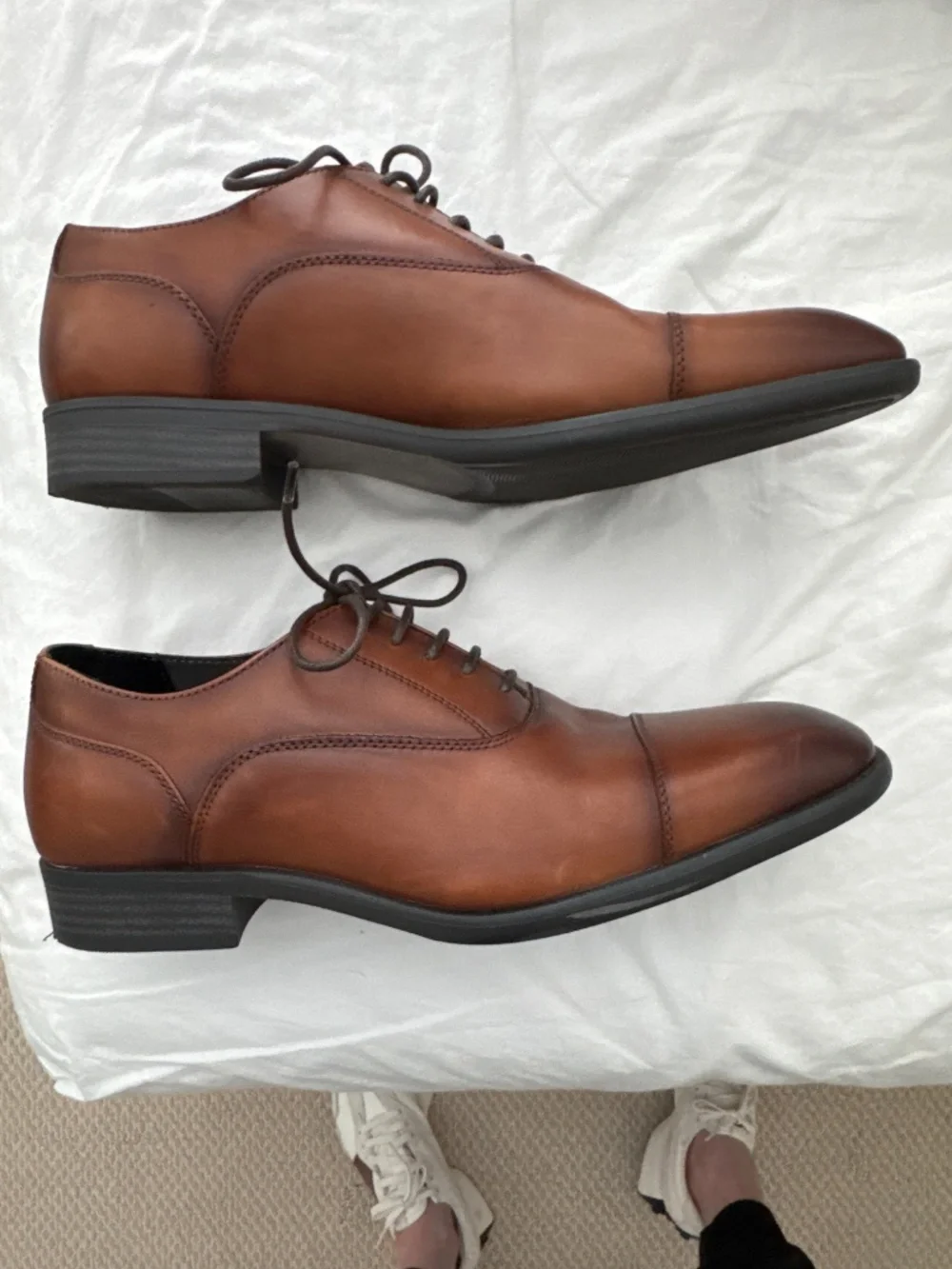 Nordstrom’s Brand Men’s Brown Leather  Dress Shoes 11.5